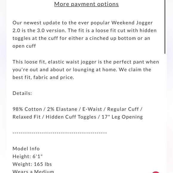 Men’s Lira Draw String Hem Pants 🌵Large - Picture 9 of 11